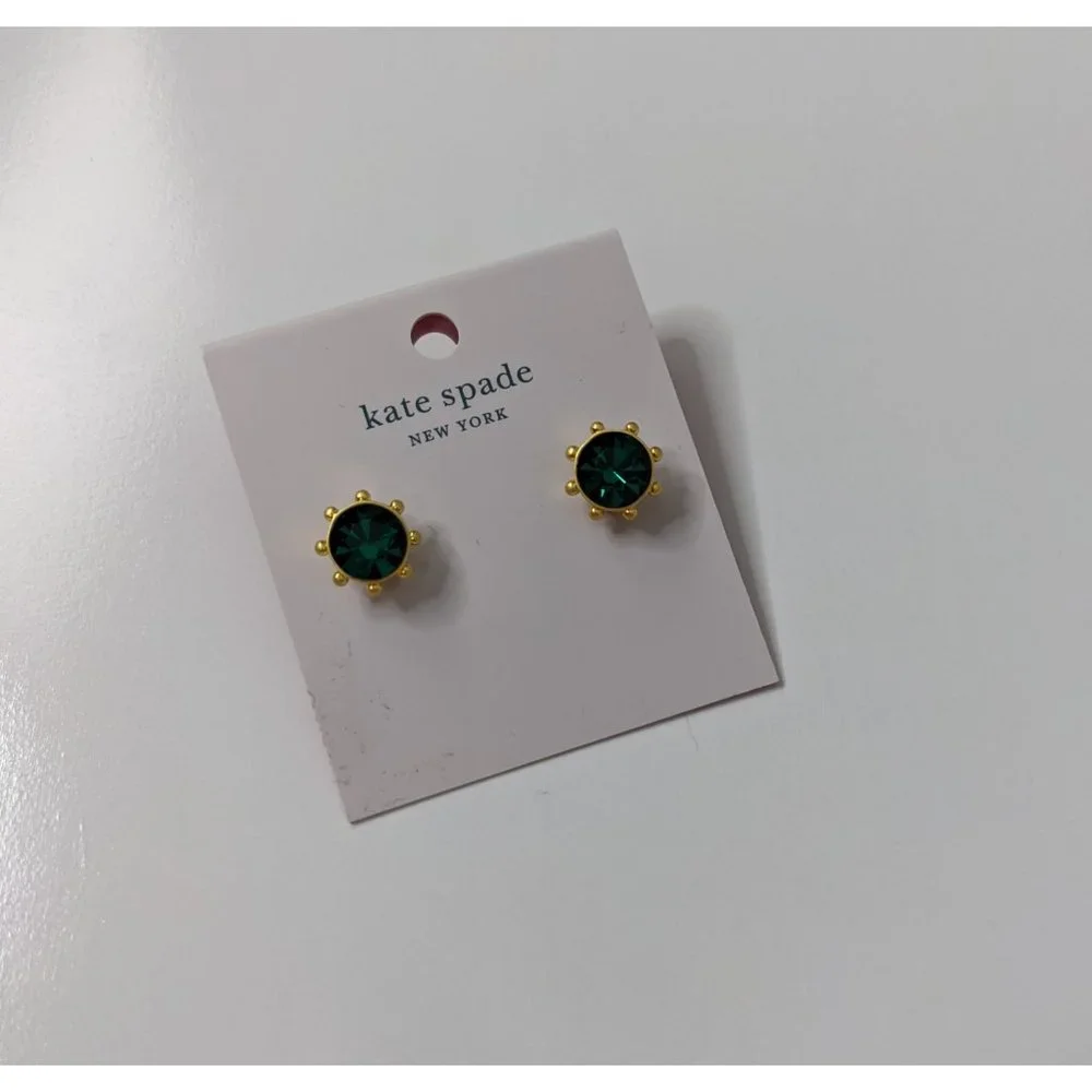 Kate Spade Flying Colors Bezel Stud Earrings